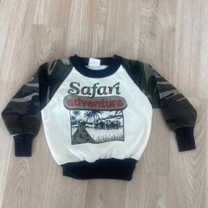 Vintage Safari Adventure Toddler Sweatshirt